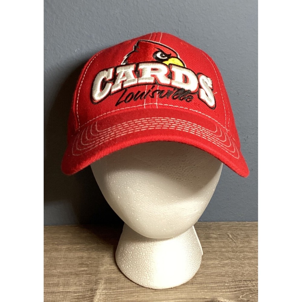LOUISVILLE CARDINALS NCAA ADJUSTABLE STRAP HAT TOP OF THE WORLD See Pics